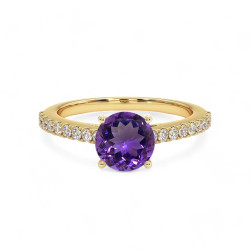 Celinni مجموعة المواليد من - Elle خاتم الجمشت ذكرى فبراير