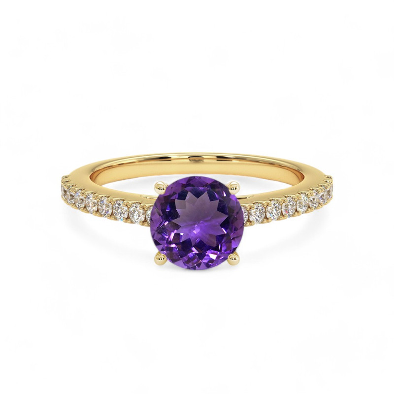 Celinni مجموعة المواليد من - Elle خاتم الجمشت ذكرى فبراير