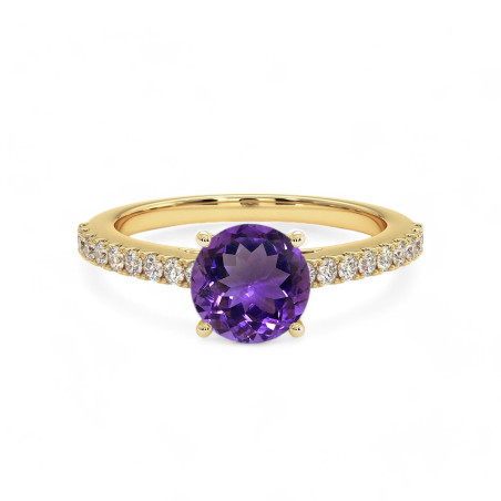 Verlobungs Ring FEBRUAR ELLE Amethyst
