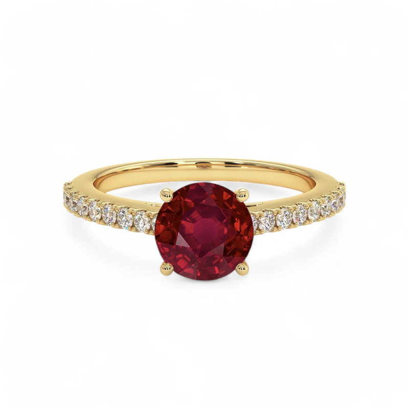 Celinni مجموعة المواليد من - Elle خاتم الياقوت الأحمر ذكرى يوليو