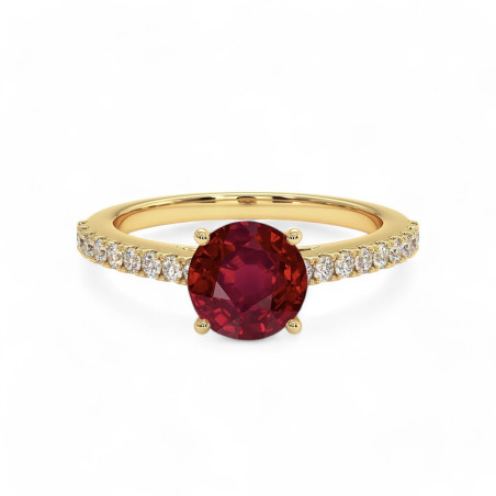 Bague Anniversaire Juillet Elle Rubis
