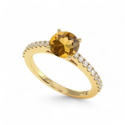 Celinni مجموعة المواليد من - Elle خاتم السيترين ذكرى نوفمبر