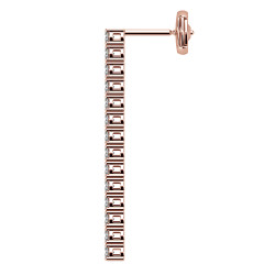 Hangende Diamanten Oorbellen Promesse 1 Rij