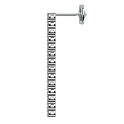 Pendelohrringe Promesse 1-reihig aus 18K Gold & Diamanten