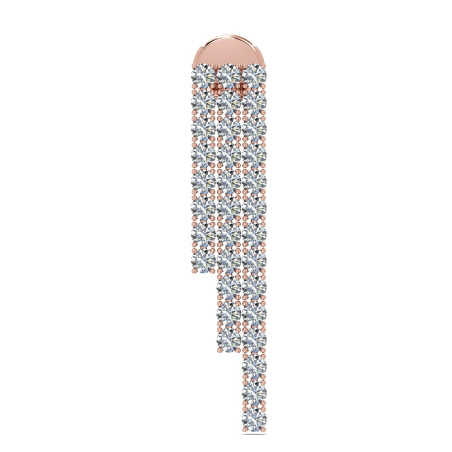 Oorhangers Diamanten Promesse 3 Rijen
