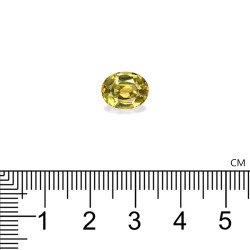 Chrysoberyl OVALE snit Lemon Yellow 3,99 karaat