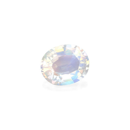 OVAL-cut rainbow moonstone White 4.70 carats