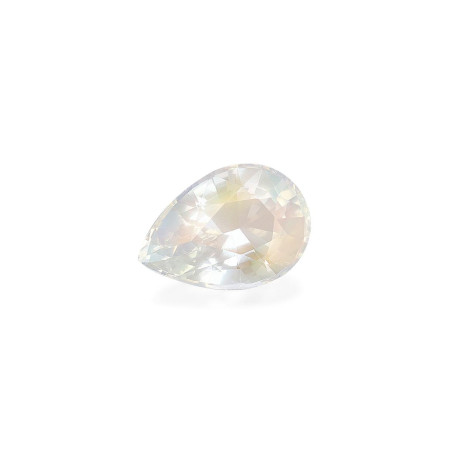 Pear-cut rainbow moonstone White 4.22 carats