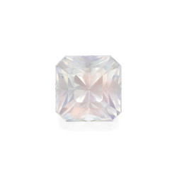 rainbow moonstone taille CARR&Eacute; Blanc 1.77 carats
