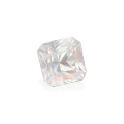 rainbow moonstone taille CARR&Eacute; Blanc 1.77 carats