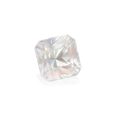 SQUARE-cut rainbow moonstone White 1.77 carats