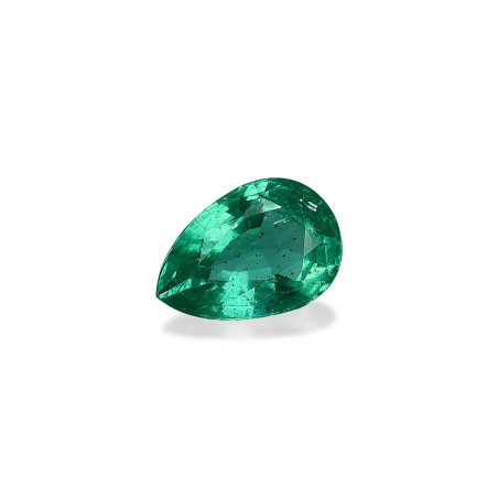 Pear-cut Zambian Emerald Green 1.31 carats