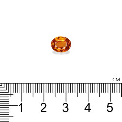 spessartite الحجم بيضاوي 3.07 