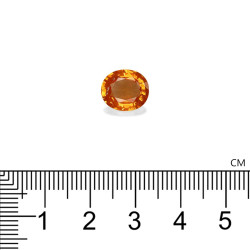 spessartite الحجم بيضاوي 4.11 