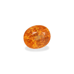 spessartite الحجم بيضاوي Intense Orange 3.88 