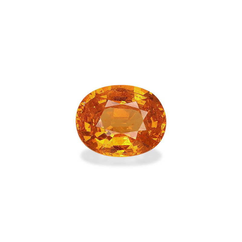 spessartite الحجم بيضاوي البرتقالي 4.73 
