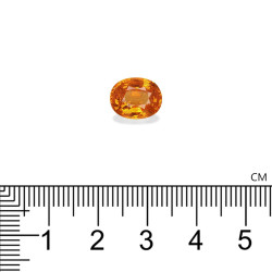 spessartite الحجم بيضاوي البرتقالي 4.73 