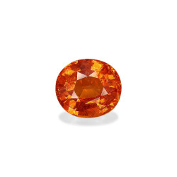 spessartite الحجم بيضاوي...