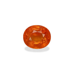 spessartite الحجم بيضاوي البرتقالي 6.90 