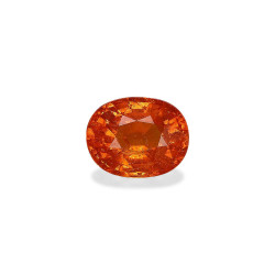 spessartite الحجم بيضاوي البرتقالي 3.25 