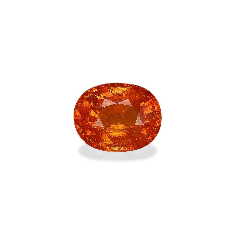 spessartite الحجم بيضاوي البرتقالي 3.25 