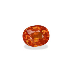 spessartite الحجم بيضاوي البرتقالي 3.25 