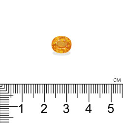 spessartite الحجم بيضاوي البرتقال Marigold 3.39 