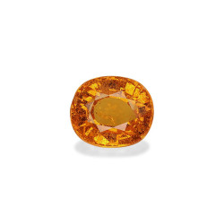 spessartite الحجم بيضاوي البرتقالي 3.09 