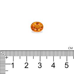 spessartite الحجم بيضاوي البرتقالي 3.13 