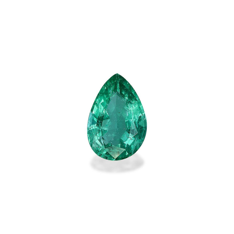 Esmeralda de Zambia taille Poire Verde 1.39 carats