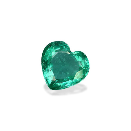 HEART-cut Zambian Emerald Green 1.41 carats