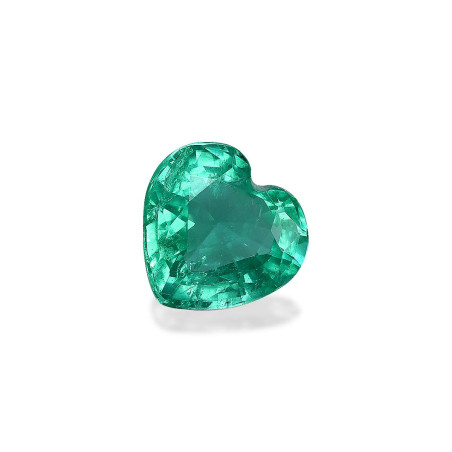 HEART-cut Zambian Emerald Green 1.91 carats