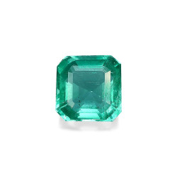 Emeraude de Zambie taille CARR&Eacute; Vert 1.54 carats