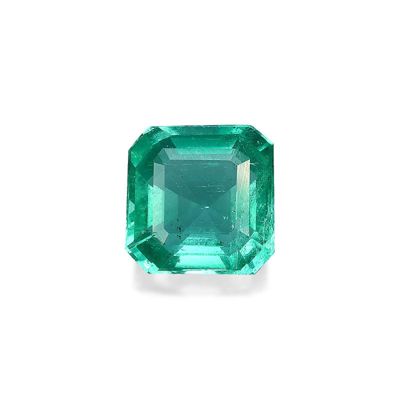 Emeraude de Zambie taille CARR&Eacute; Vert 1.54 carats