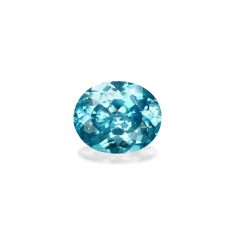 Zircon Bleu taille OVALE Bleu 8.13 carats