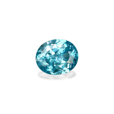 OVAL-cut Blue Zircon Blue 8.13 carats