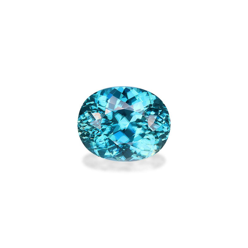 Blauer Zirkon lengte OVAL Blau 6.94 karaten