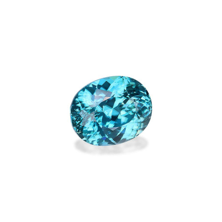 OVAL-cut Blue Zircon Blue 6.94 carats