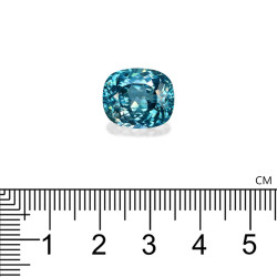 Blauwe Zirkoon kussen geslepen Blauw 13.20 karaat