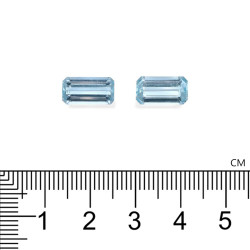 Rechthoekig geslepen Aquamarijn Baby Blauw 4,66 karaat