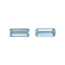 RECTANGULAR-cut Aquamarine...