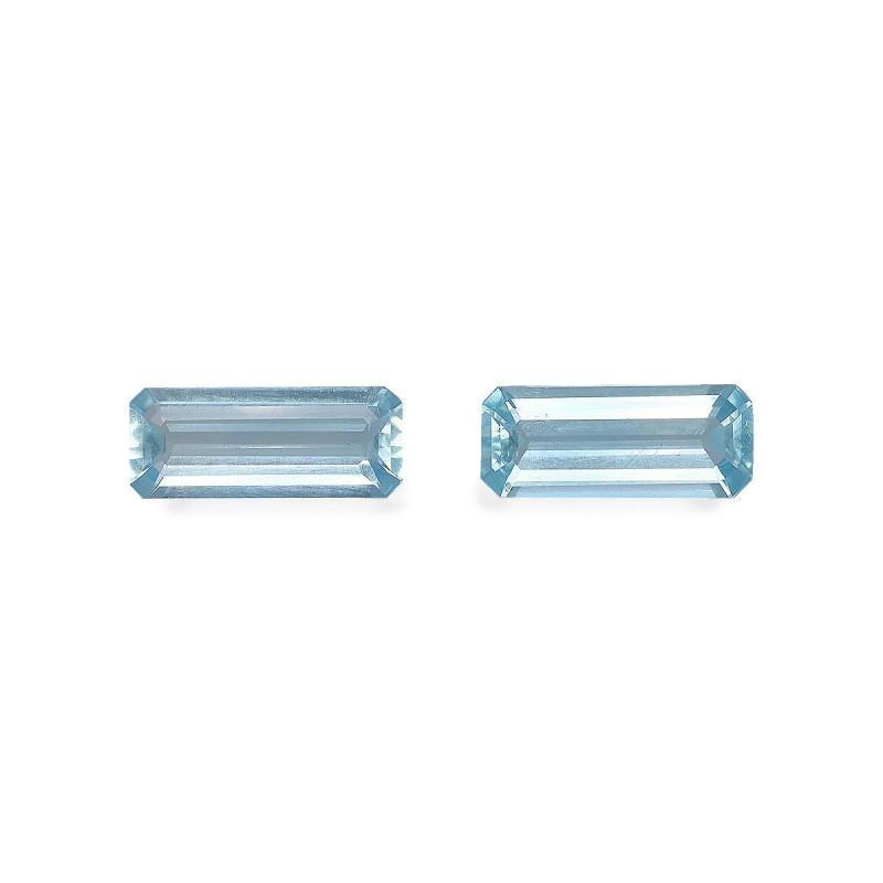RECTANGULAR-cut Aquamarine Baby Blue 2.97 carats