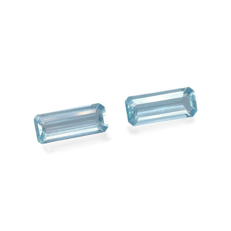 RECTANGULAR-cut Aquamarine Baby Blue 2.97 carats
