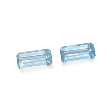 RECTANGULAR-cut Aquamarine Baby Blue 5.87 carats
