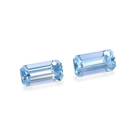 海蓝宝 taille 矩形的 蔚蓝色的婴儿 1.24 carats
