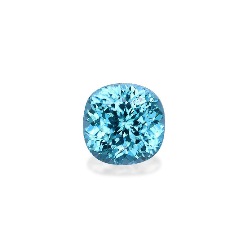 Blauer Zirkon lengte KISSEN Blau 6.53 karaten