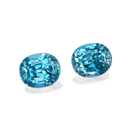 OVAL-cut Blue Zircon Blue 14.86 carats