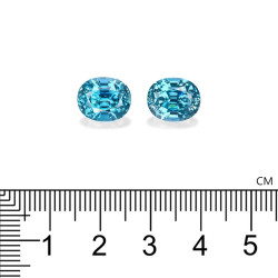 Ovale Blauwe Zirkoon van 14.86 karaat