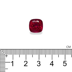Rubelliet kussen geslepen Fuscia Roze 2,89 karaat