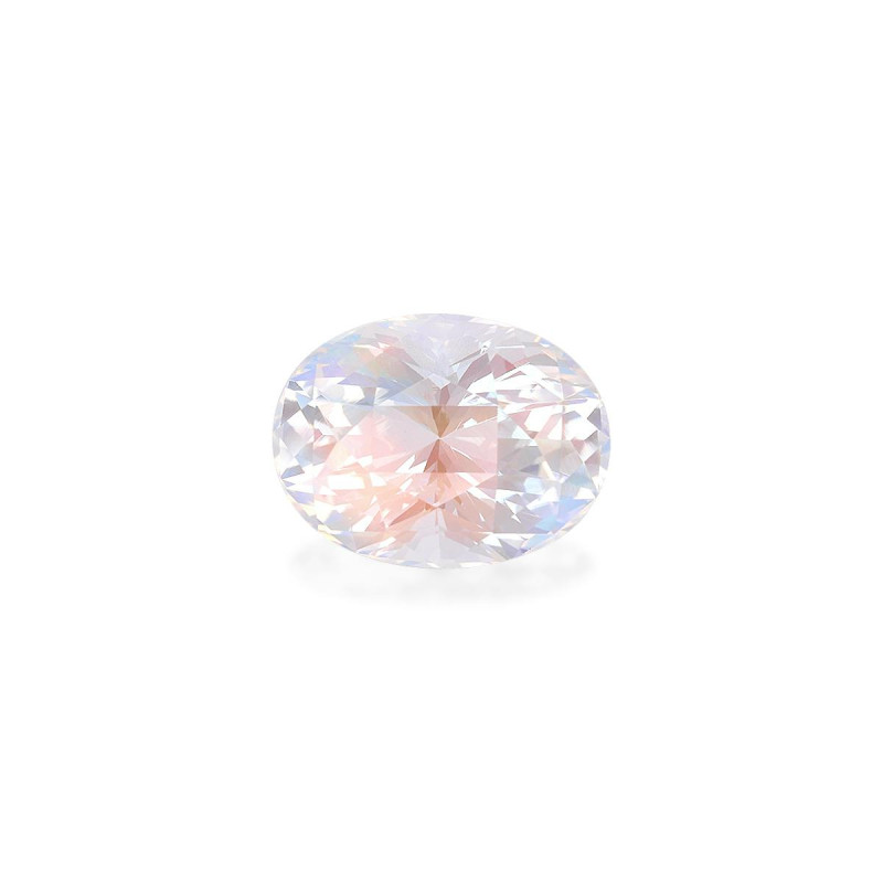 OVAL-cut rainbow moonstone White 7.09 carats
